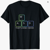 Gamer T-Shirt WASD